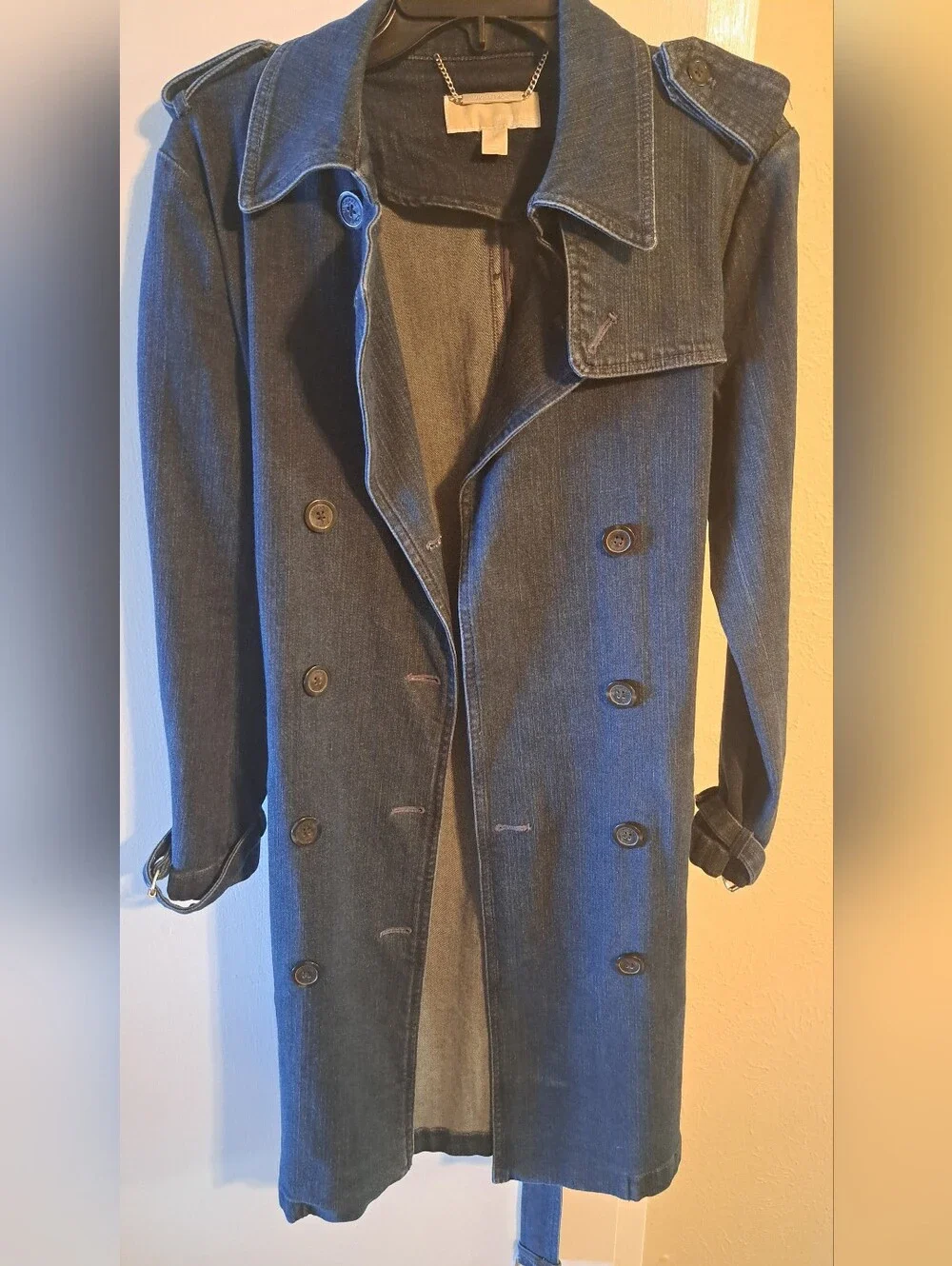 Kors, Michael Kors Multi Function Denim Trench Coat or Dress Size S